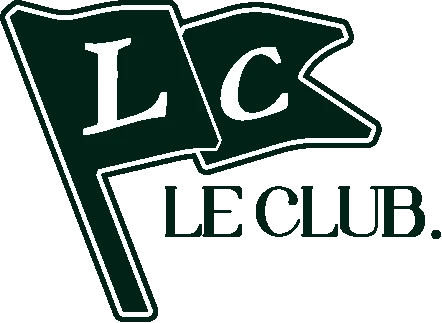 Logo en forme de fanion portant les lettres Lc, avec la mention Le Club