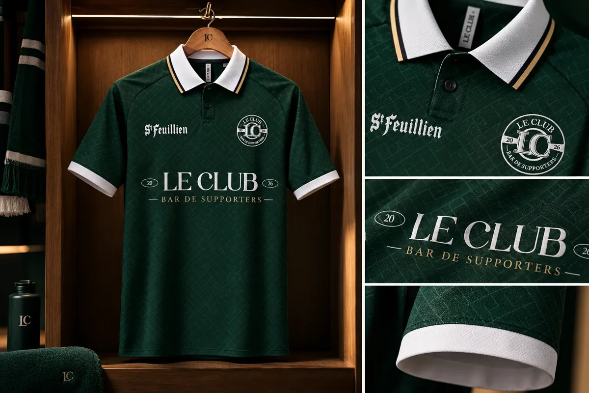 Le Club — identité d'un bar de supporters (projet personnel)